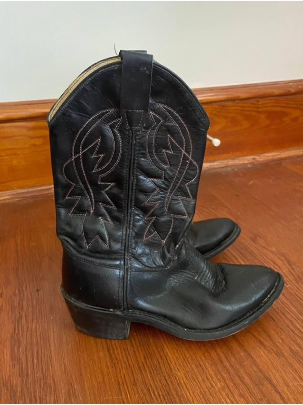 Old West Black Western Cowboy Boots